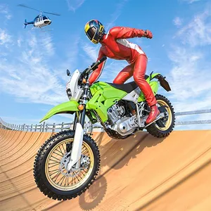 Real Motorbike Super Hero Stunt 3D